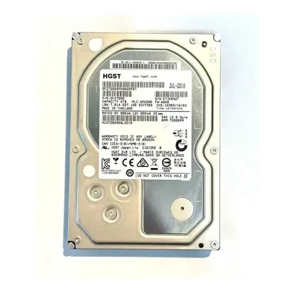 HGST 4 TB SAS 3.5" HDD
