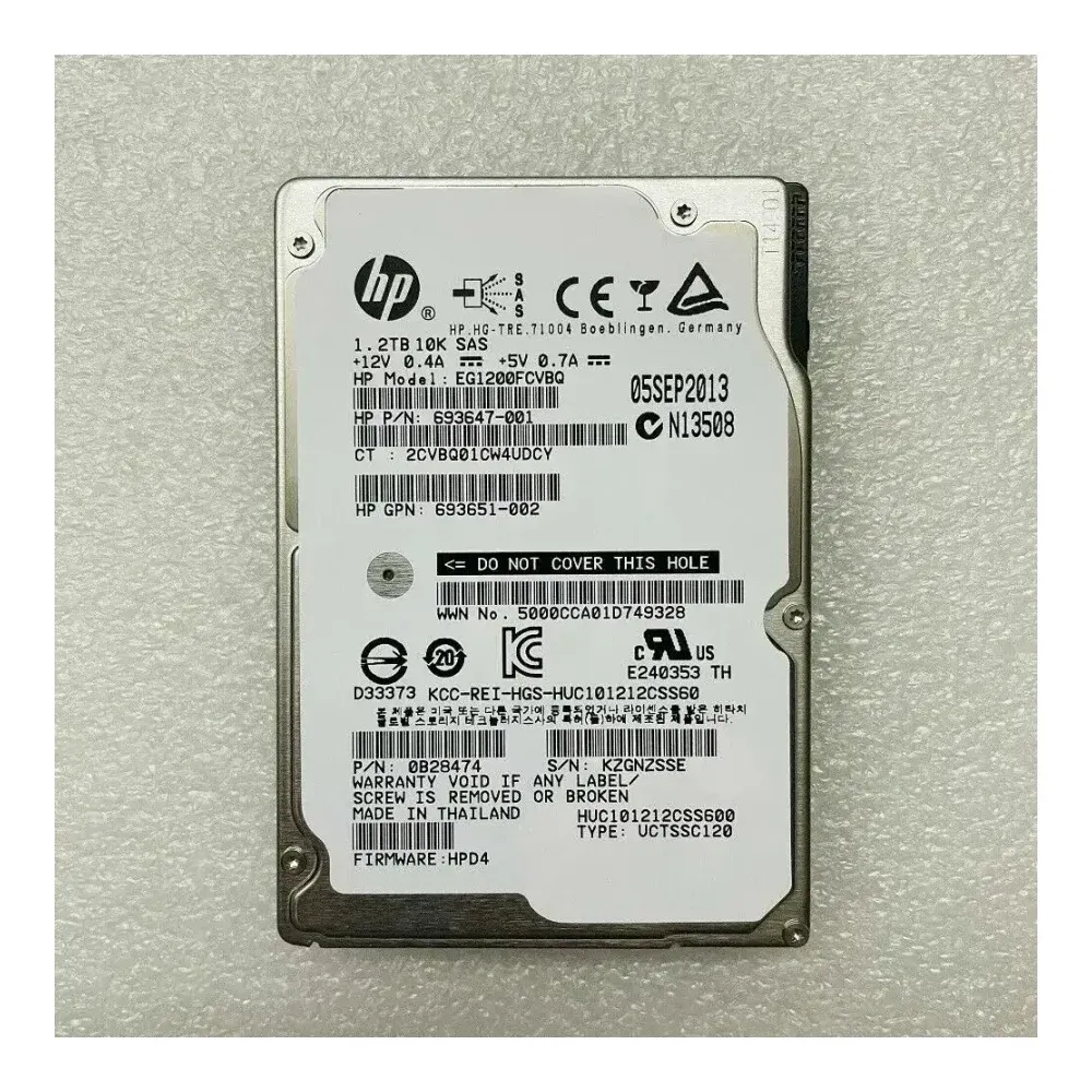 HP 1.2 TB SAS 2.5" HDD
